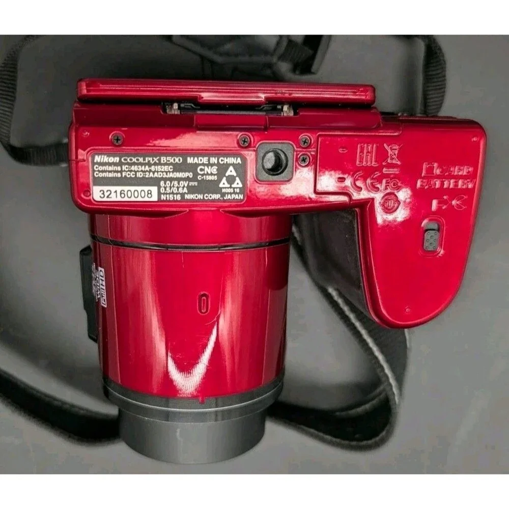 Nikon Coolpix B500 Digital Camera Red 16.0MP 40X Wide Optical Zoom